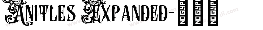 Anitles Expanded字体转换